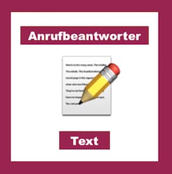 Anrufbeantworter Text