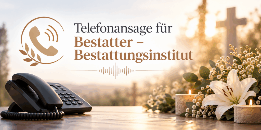 Telefonansage für Bestattungsinstitute