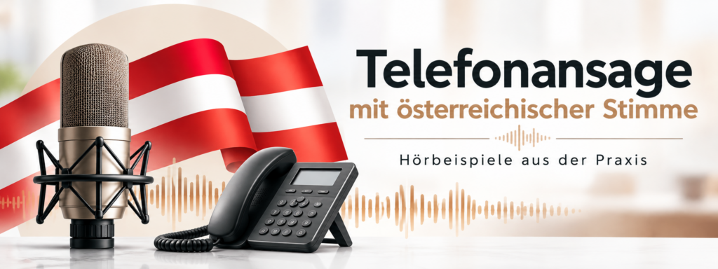 Telefonansage mit österreichischer Stimme – Hörbeispiele aus der Praxis