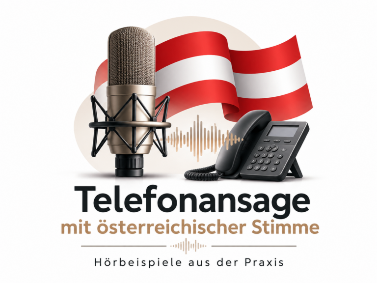 Telefonansage mit österreichischer Stimme – Hörbeispiele aus der Praxis